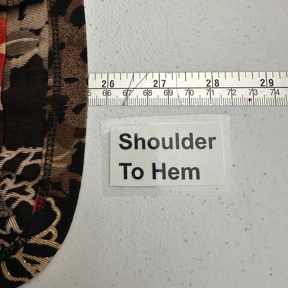 Mirasol Womens Cardigan Size L Slinky Floral Open Front Boho Dark Romance - Picture 5 of 6